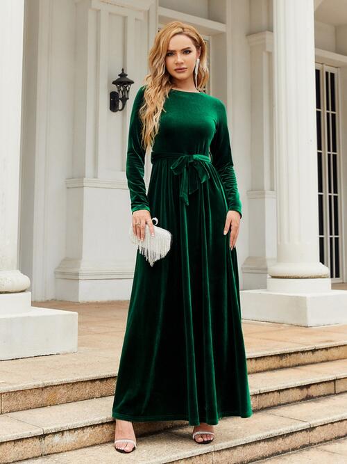 Velvet Luxe Maxi Dress