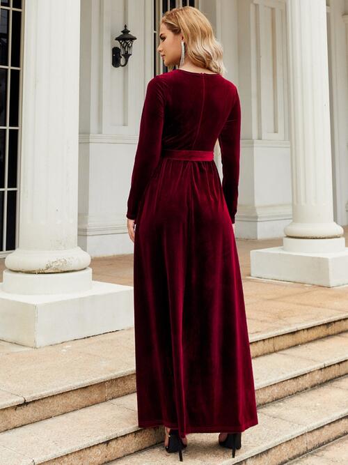 Velvet Luxe Maxi Dress