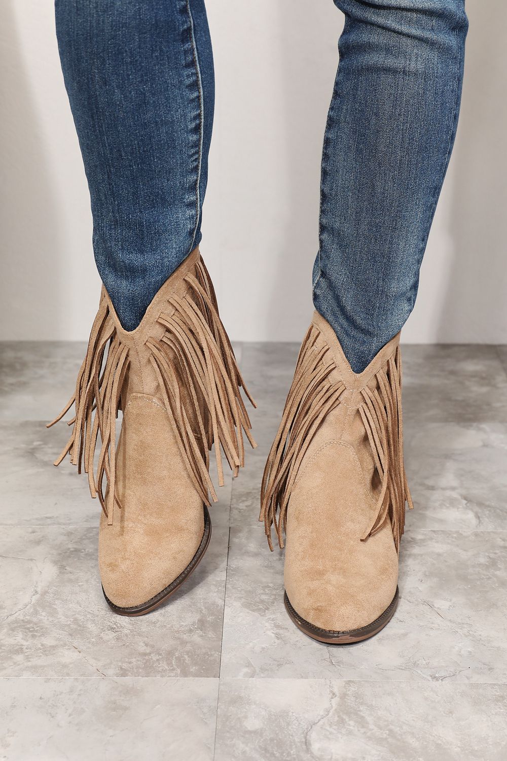 Women's Fringe Cowboy Ankle Boots