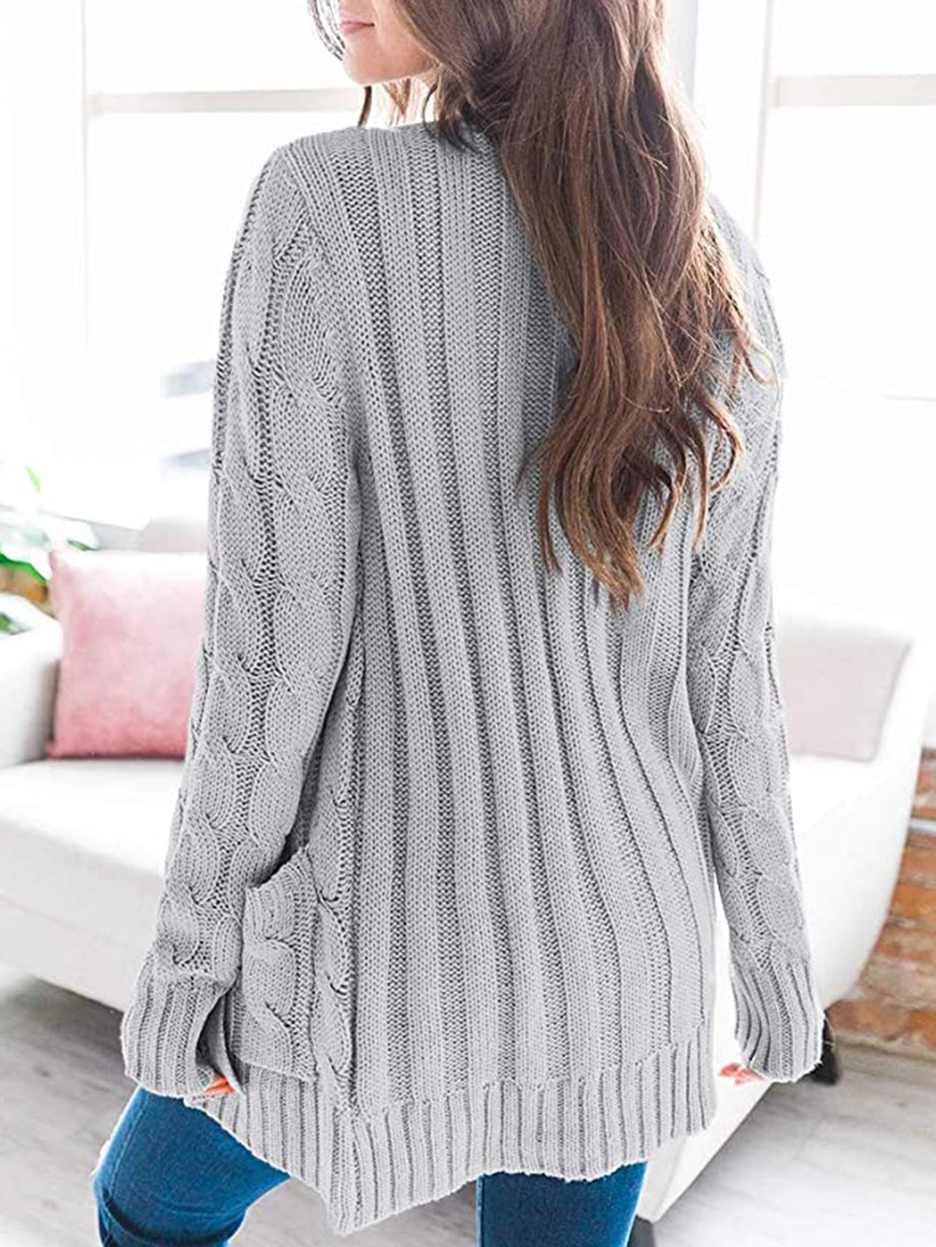 Cable-Knit Cardigan