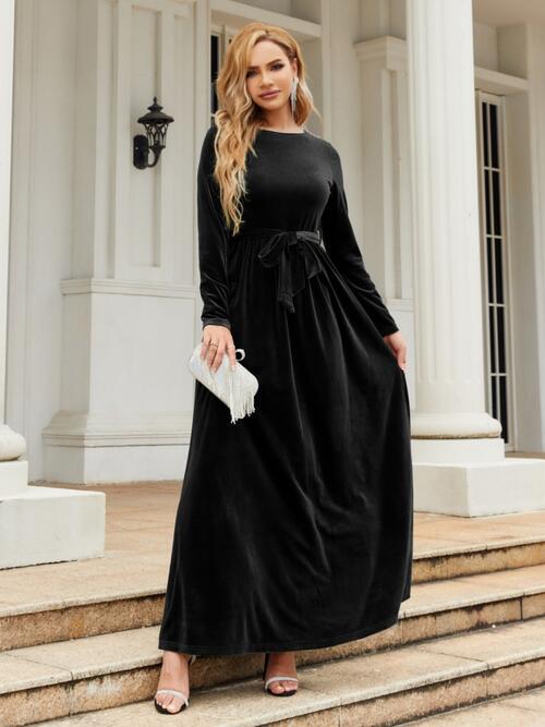 Velvet Luxe Maxi Dress