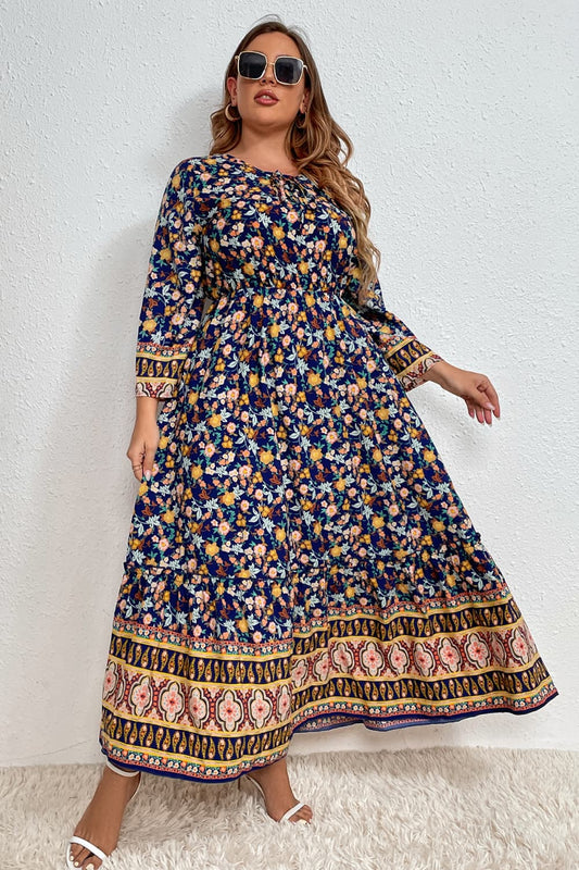 Plus Size Bohemian Maxi Dress