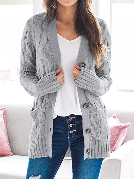 Cable-Knit Cardigan