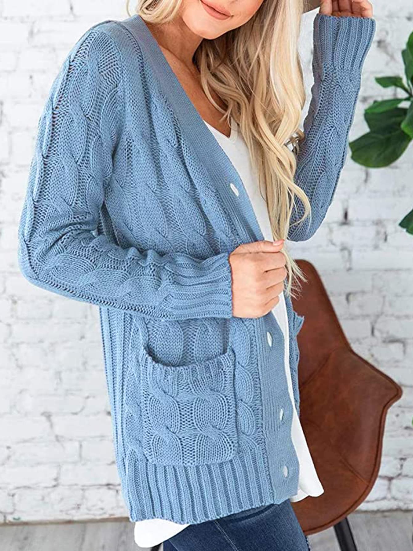 Cable-Knit Cardigan