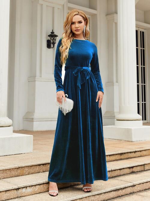 Velvet Luxe Maxi Dress